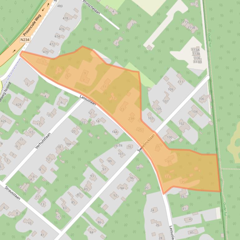 Kaart van postcodegebied 3723LG.