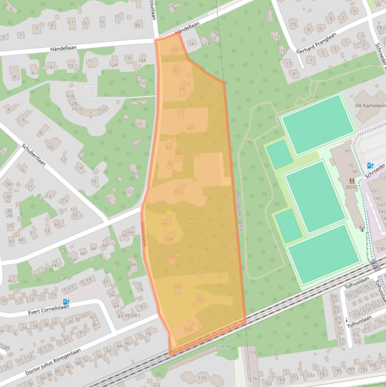 Kaart van postcodegebied 3723LJ.