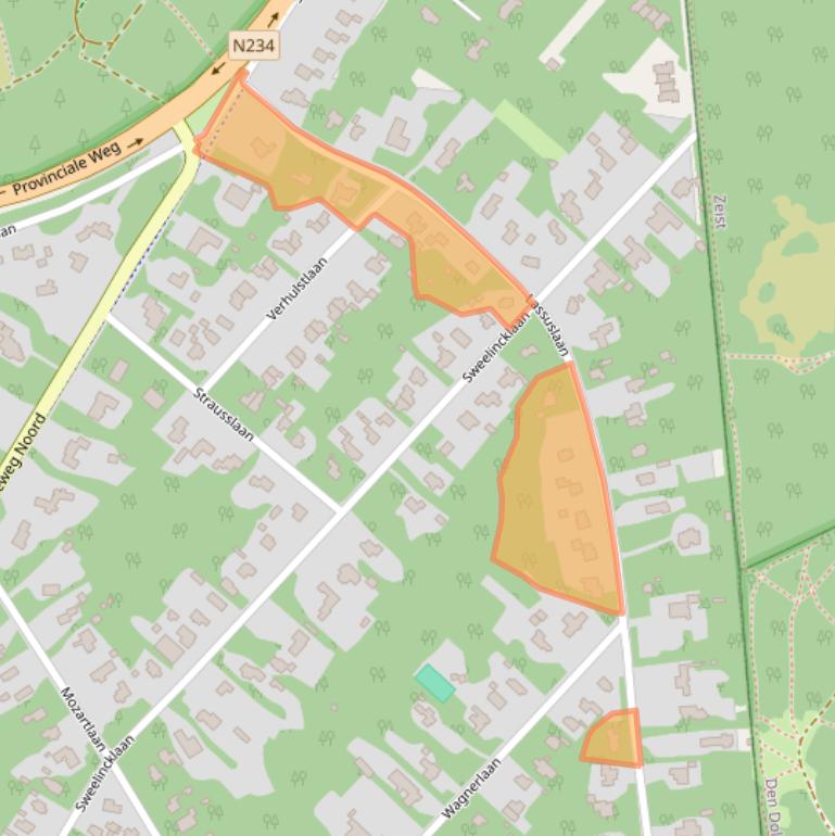 Kaart van postcodegebied 3723LK.