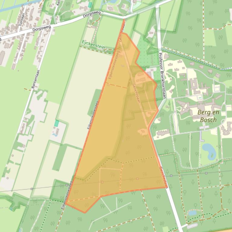 Kaart van postcodegebied 3723MA.