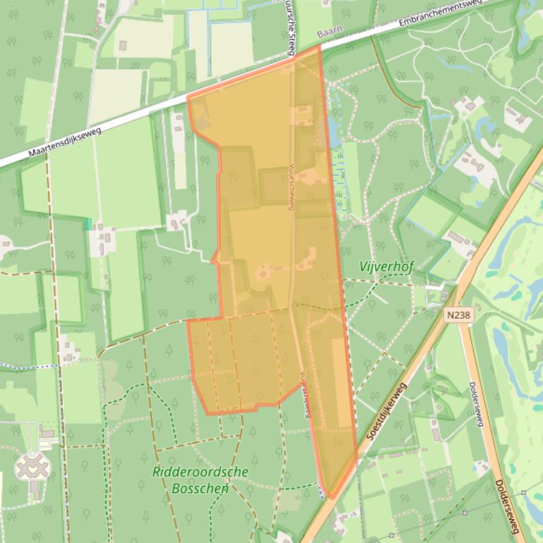 Kaart van postcodegebied 3723MD.