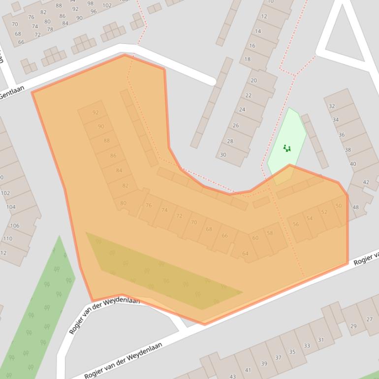 Kaart van postcodegebied 3723NE.