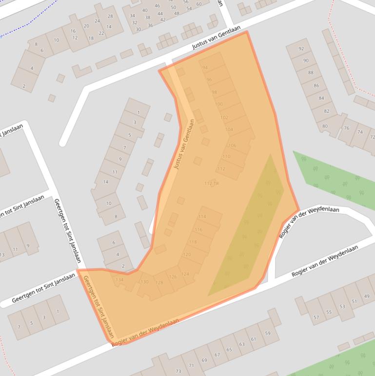 Kaart van postcodegebied 3723NG.