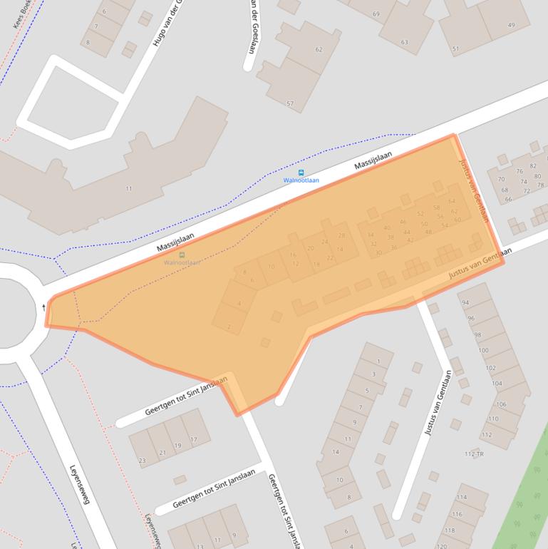 Kaart van postcodegebied 3723NJ.