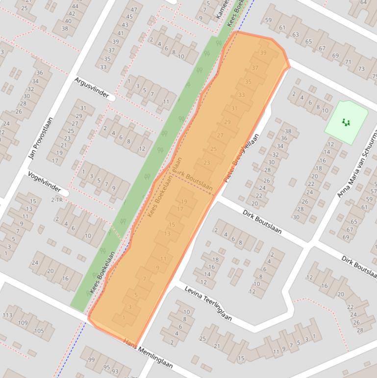 Kaart van postcodegebied 3723PA.