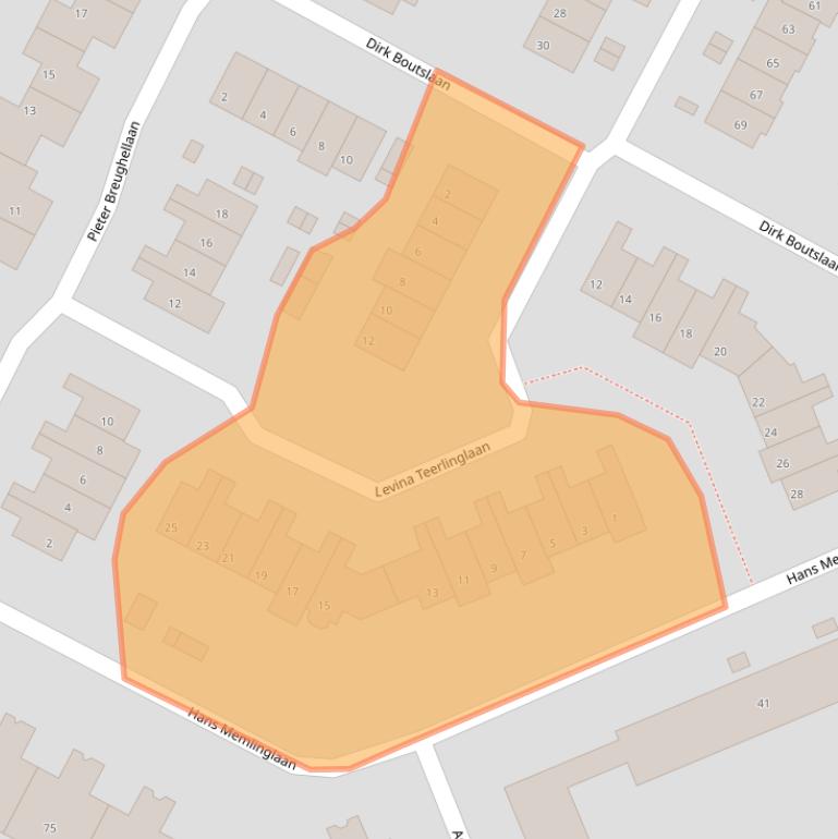 Kaart van postcodegebied 3723PE.