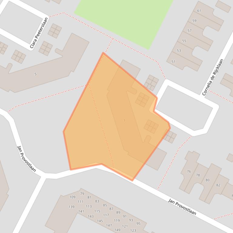 Kaart van postcodegebied 3723PM.