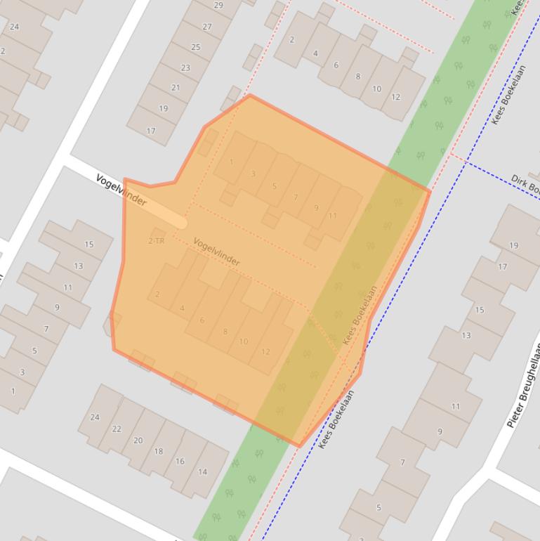 Kaart van postcodegebied 3723RB.