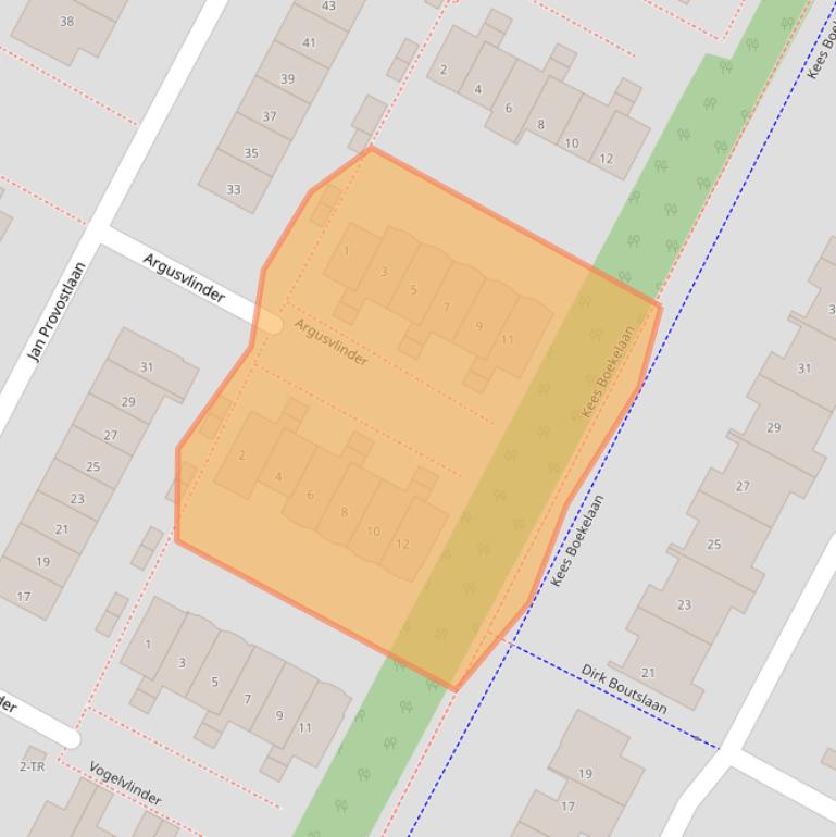 Kaart van postcodegebied 3723RE.