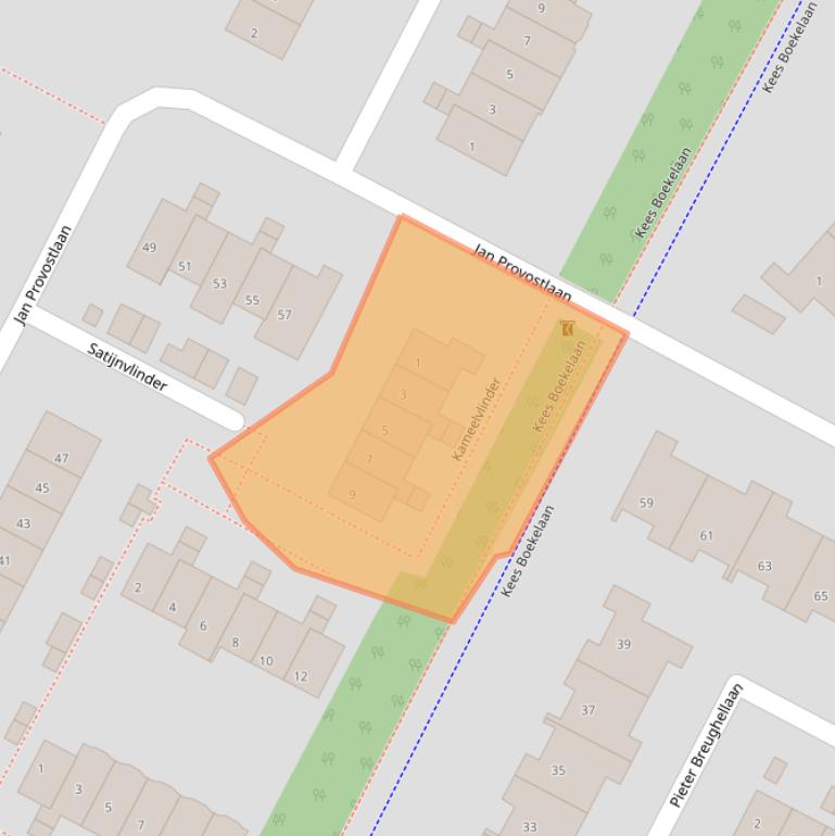 Kaart van postcodegebied 3723RH.