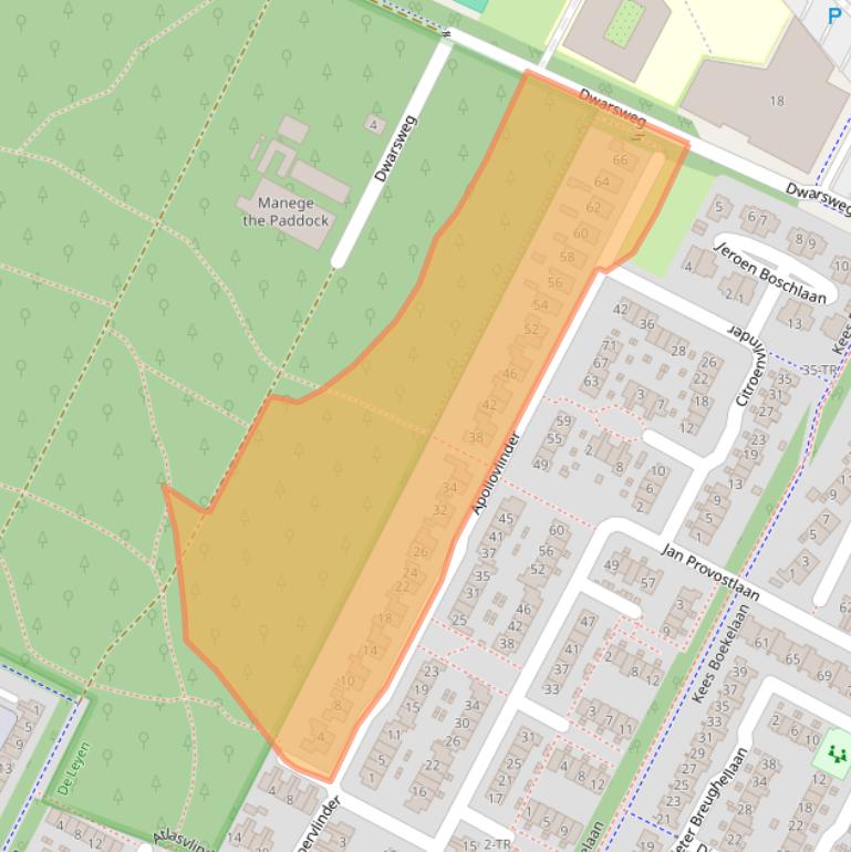 Kaart van postcodegebied 3723RK.