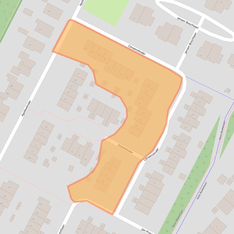 Kaart van postcodegebied 3723RM.