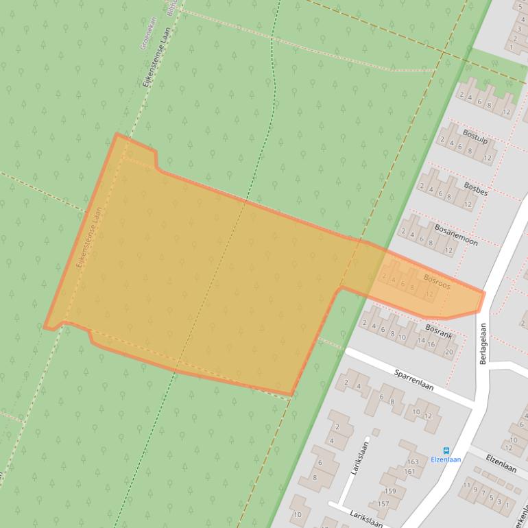 Kaart van postcodegebied 3723TB.