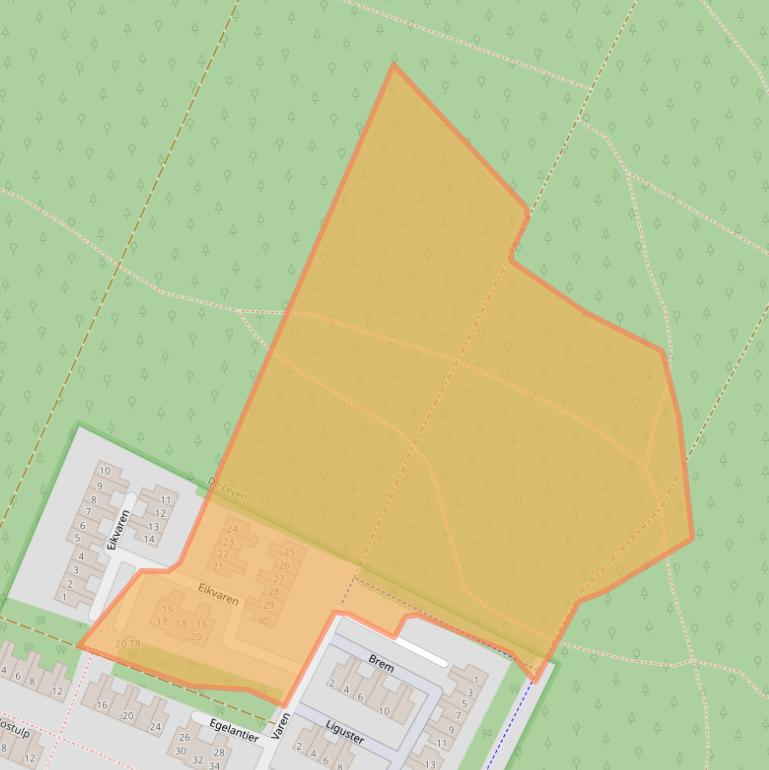 Kaart van postcodegebied 3723TJ.