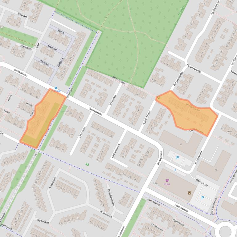 Kaart van postcodegebied 3723TP.