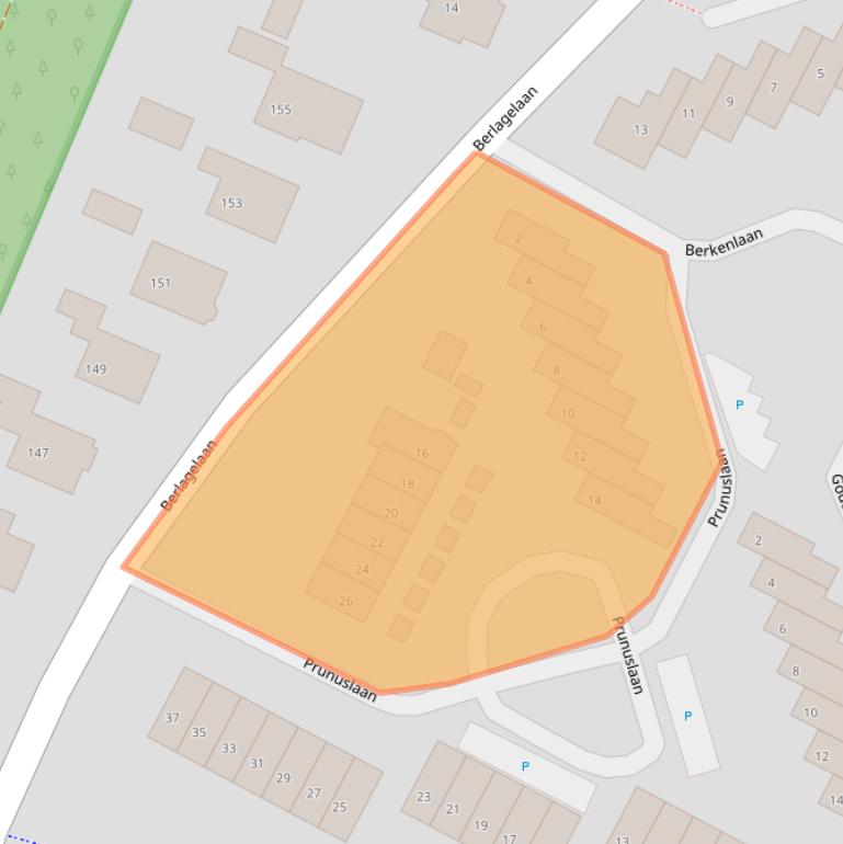 Kaart van postcodegebied 3723WB.