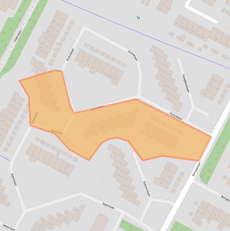 Kaart van postcodegebied 3723XA.