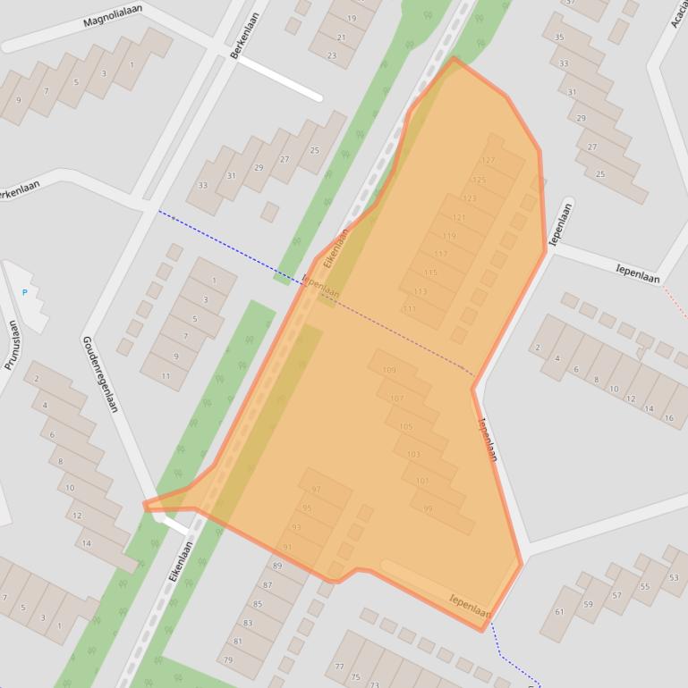 Kaart van postcodegebied 3723XG.