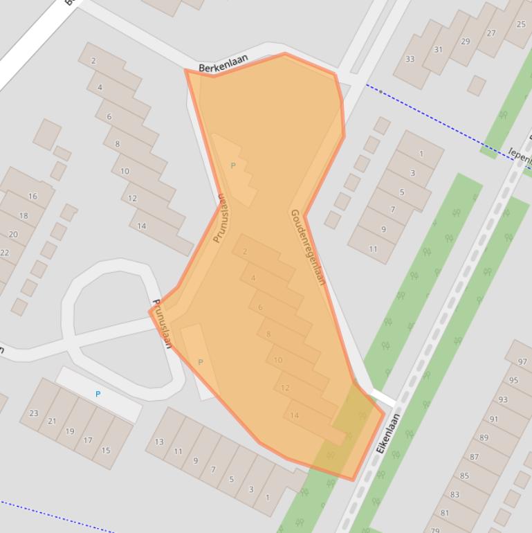 Kaart van postcodegebied 3723XT.