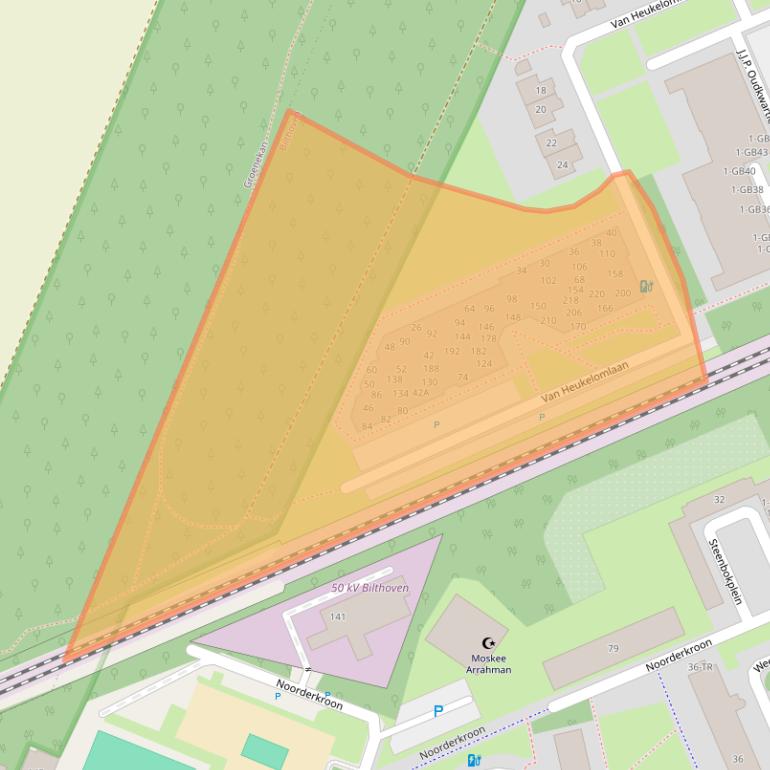 Kaart van postcodegebied 3723ZL.