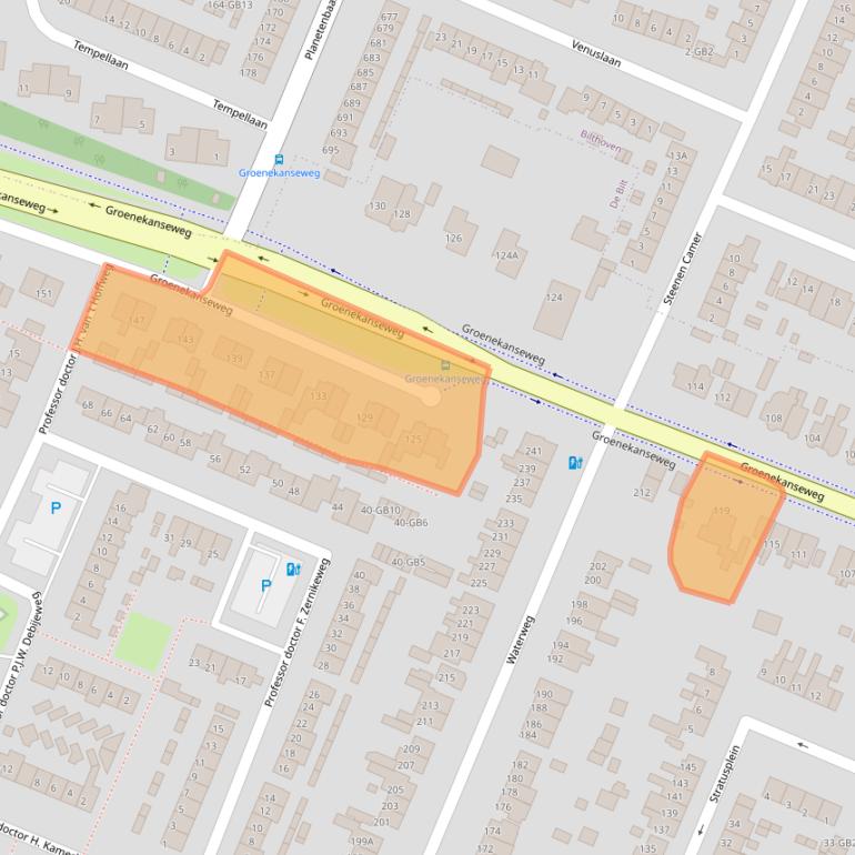 Kaart van postcodegebied 3731AD.