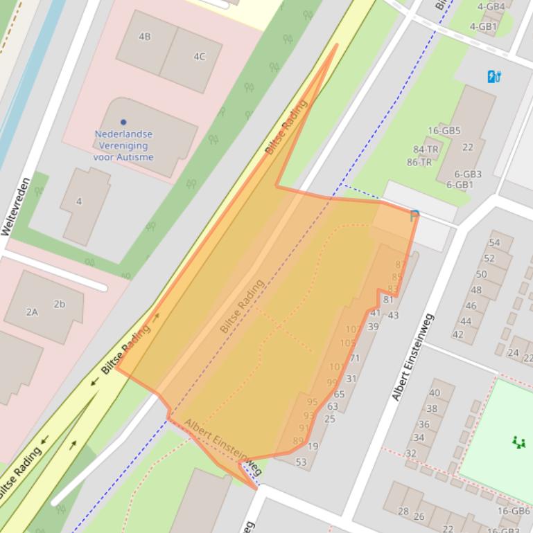 Kaart van postcodegebied 3731CZ.