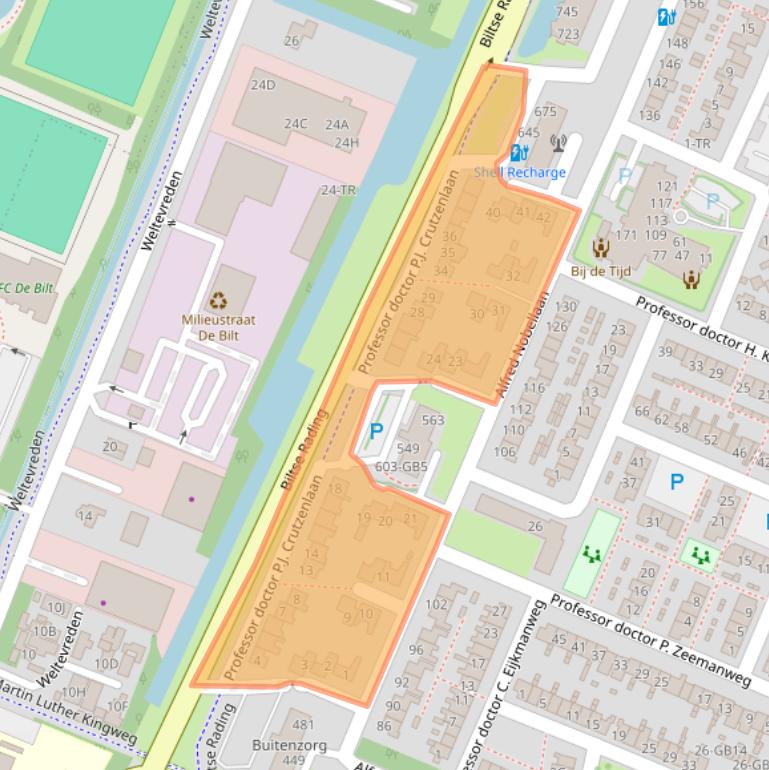 Kaart van postcodegebied 3731DL.