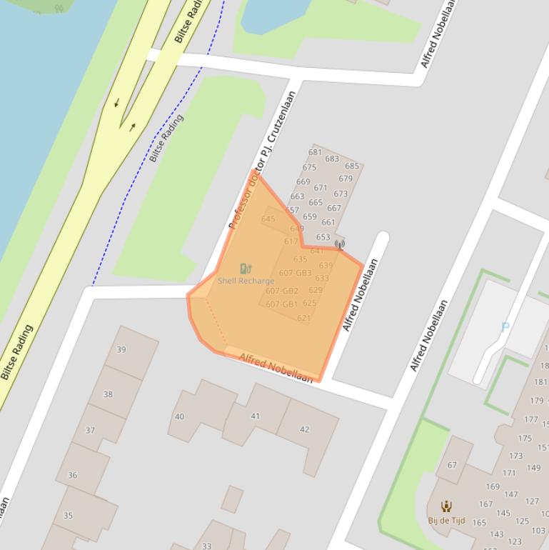 Kaart van postcodegebied 3731DT.