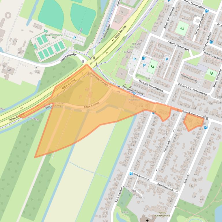 Kaart van postcodegebied 3731EB.