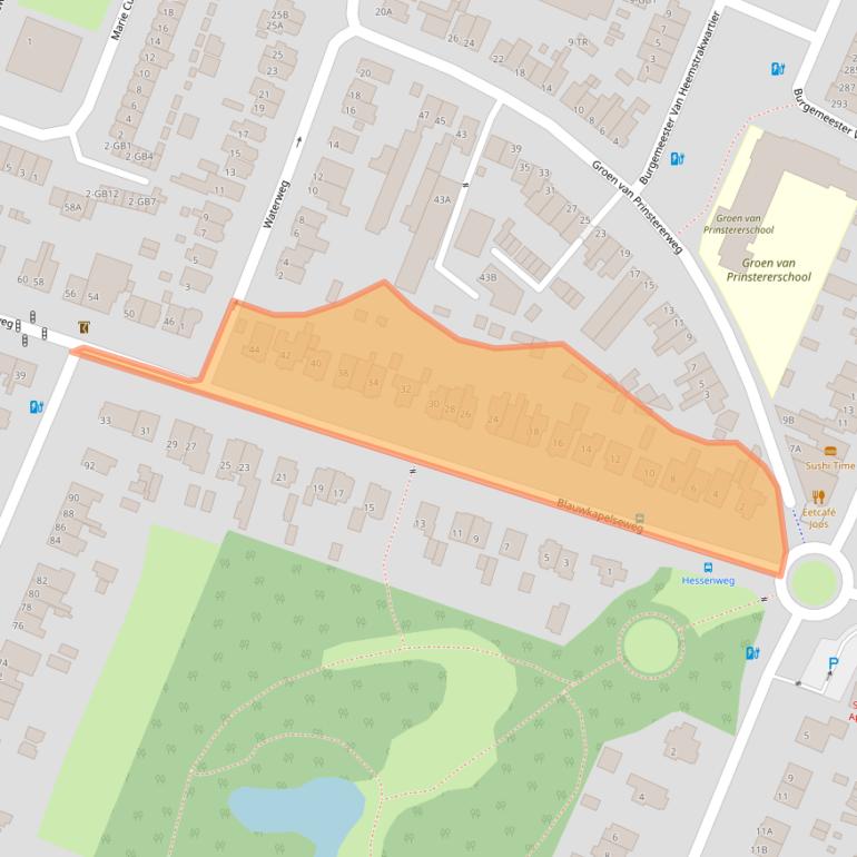 Kaart van postcodegebied 3731EC.