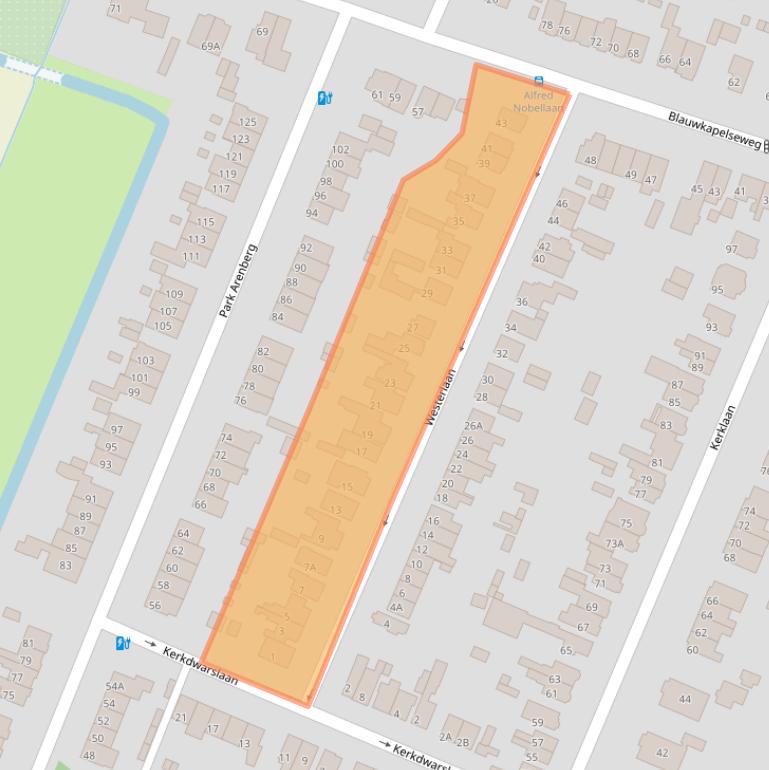 Kaart van postcodegebied 3731EK.