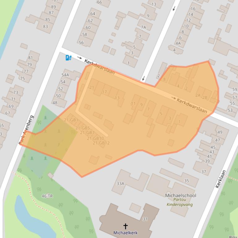 Kaart van postcodegebied 3731EM.