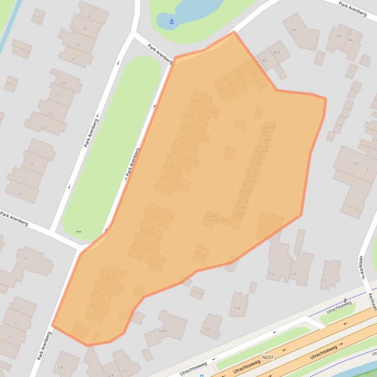 Kaart van postcodegebied 3731ES.