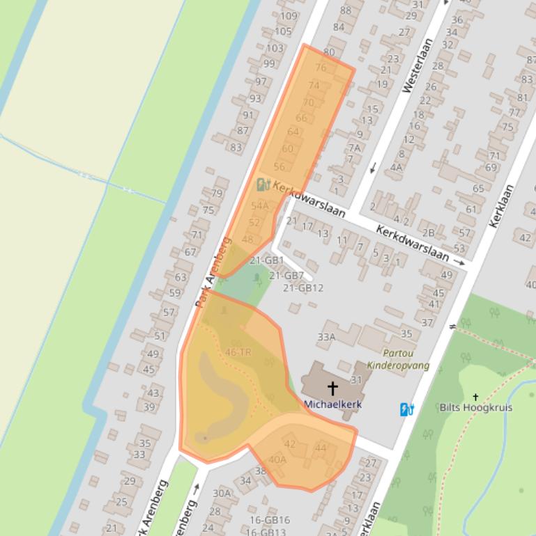 Kaart van postcodegebied 3731ET.