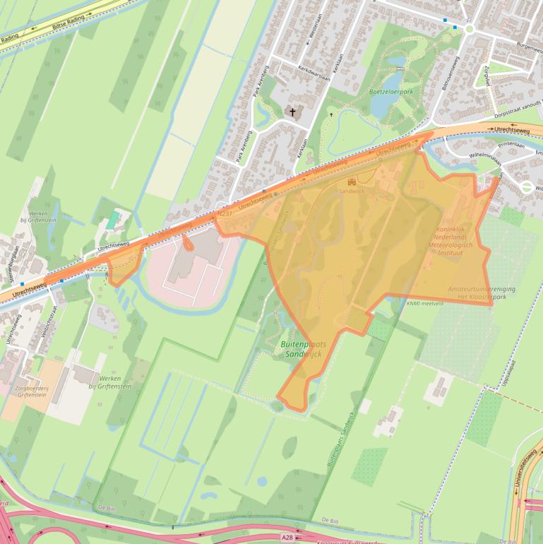 Kaart van postcodegebied 3731GA.