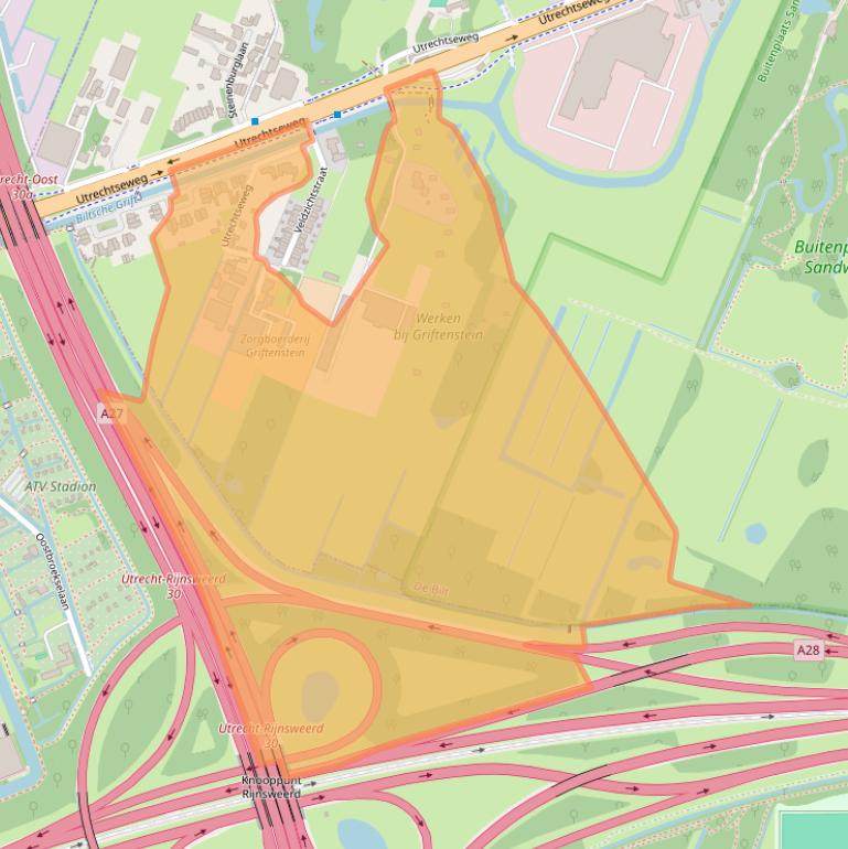 Kaart van postcodegebied 3731GB.