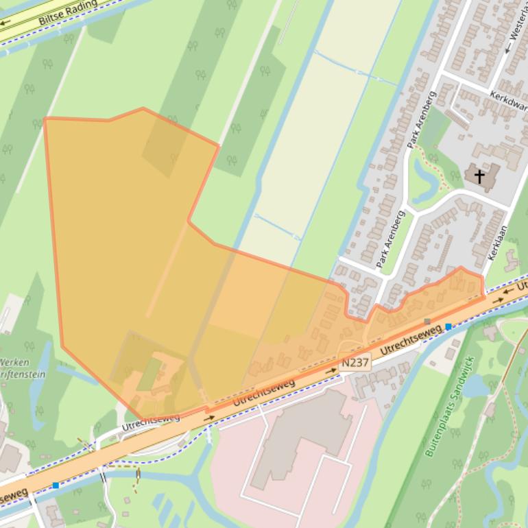 Kaart van postcodegebied 3731GD.