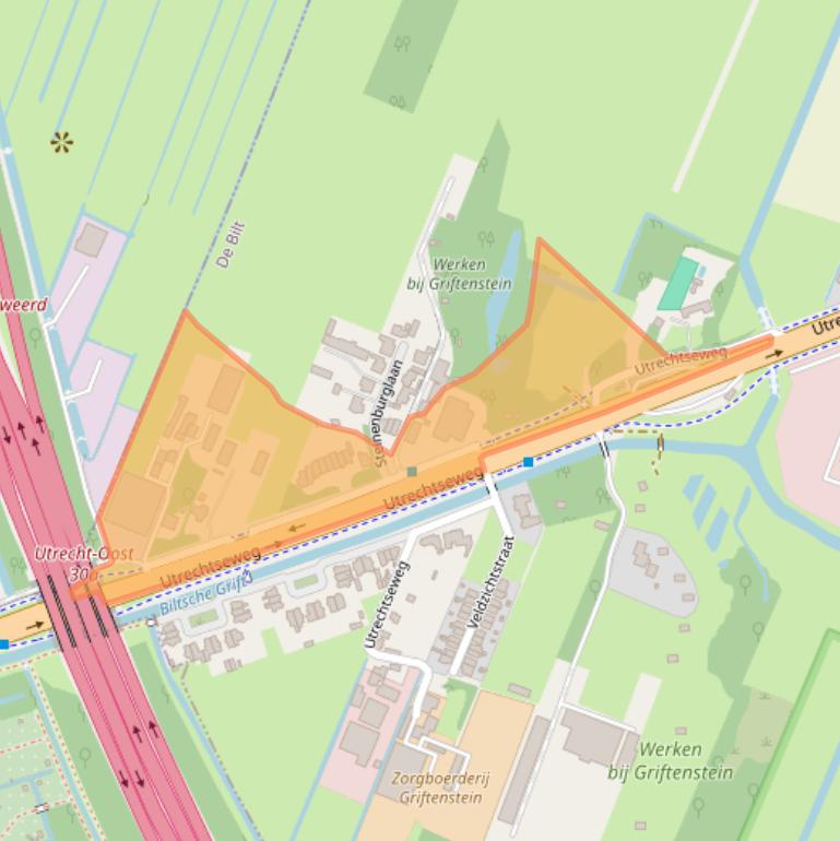 Kaart van postcodegebied 3731GE.