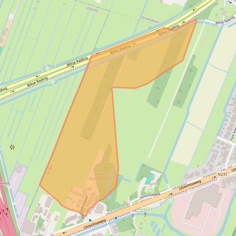 Kaart van postcodegebied 3731GG.