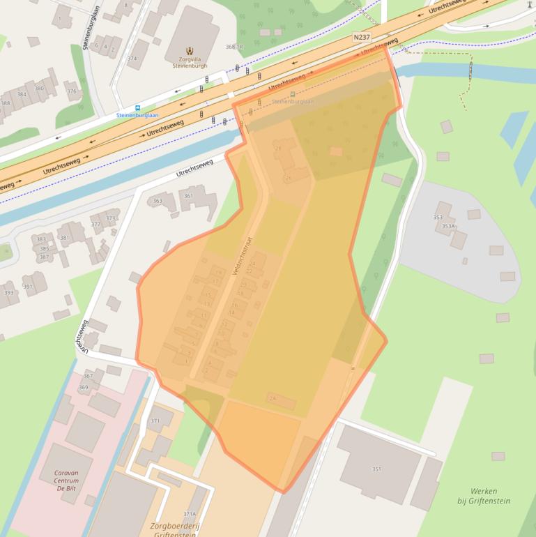 Kaart van postcodegebied 3731GH.