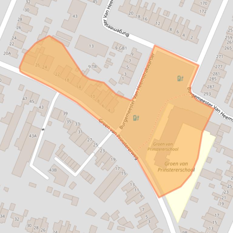 Kaart van postcodegebied 3731HB.