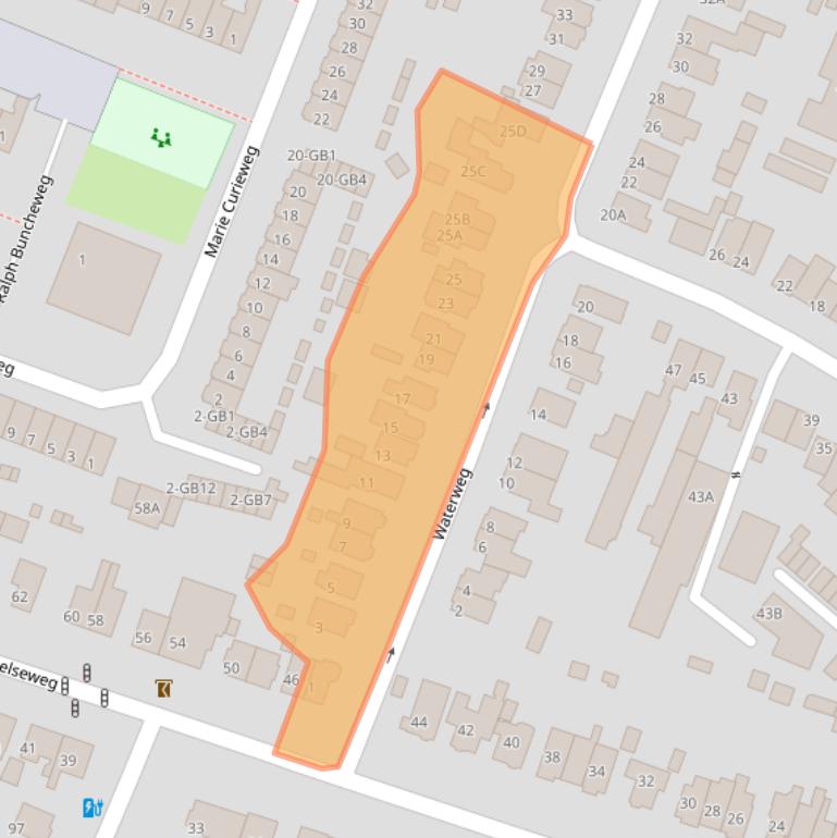 Kaart van postcodegebied 3731HC.