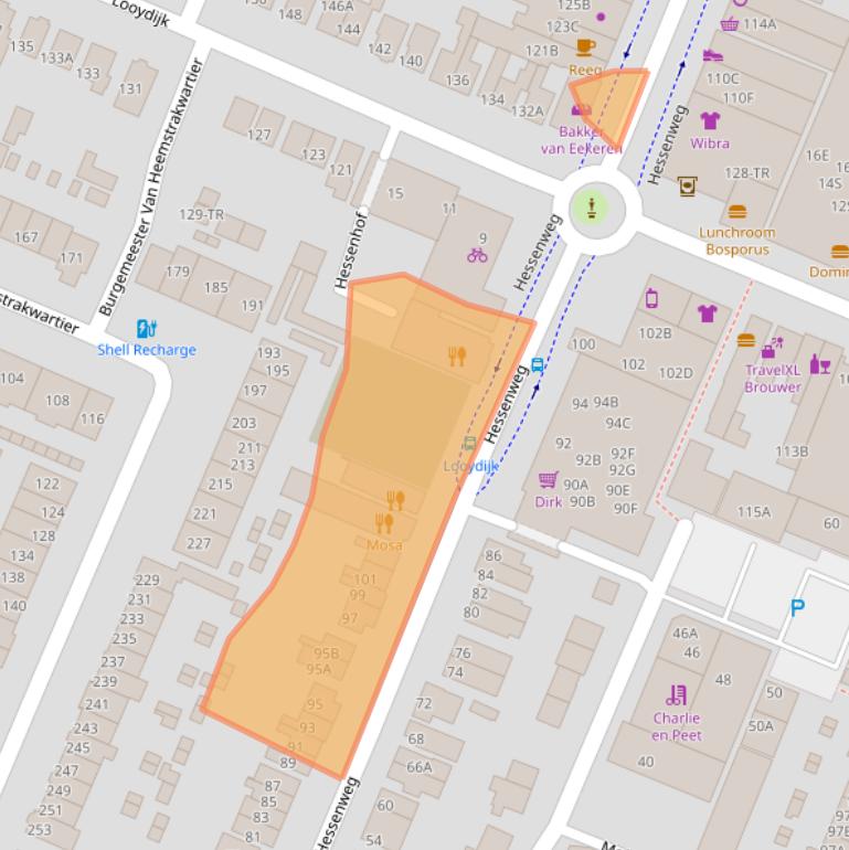 Kaart van postcodegebied 3731JE.