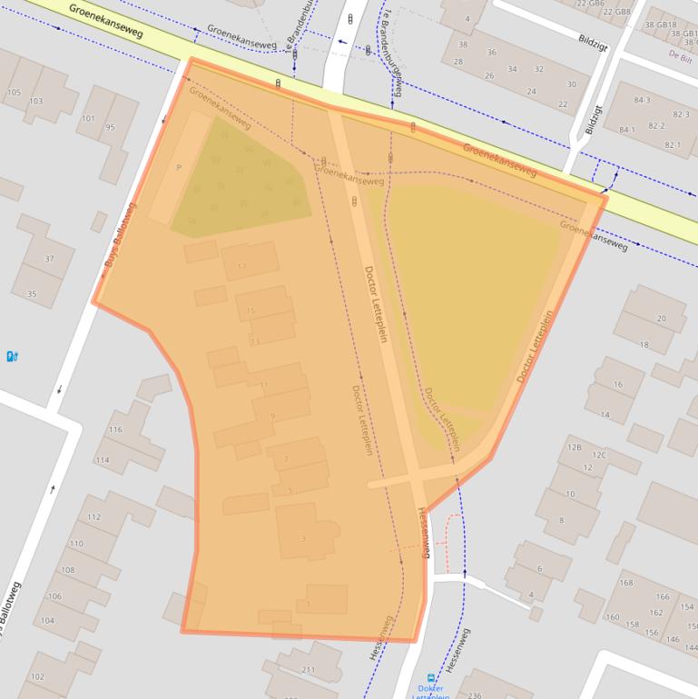 Kaart van postcodegebied 3731JR.