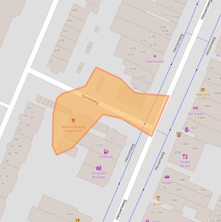 Kaart van postcodegebied 3731JT.