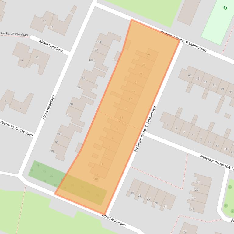 Kaart van postcodegebied 3731KT.