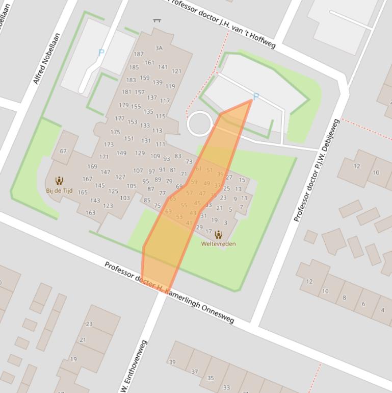 Kaart van postcodegebied 3731MB.