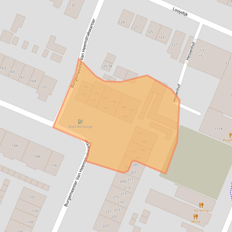 Kaart van postcodegebied 3731TE.