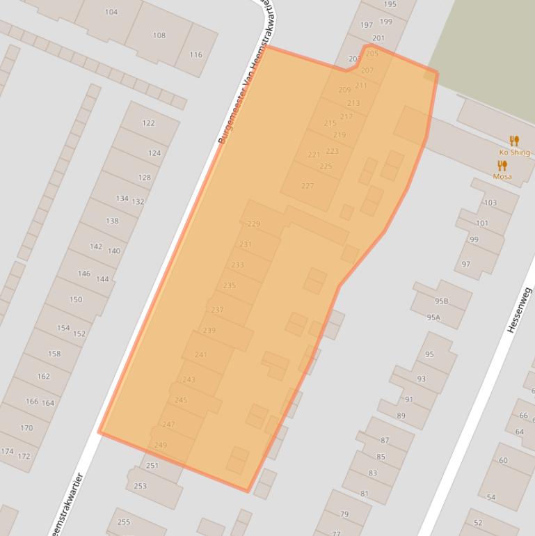 Kaart van postcodegebied 3731TG.