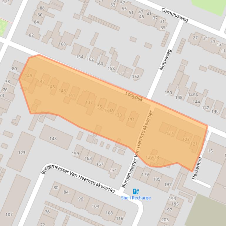 Kaart van postcodegebied 3731VA.